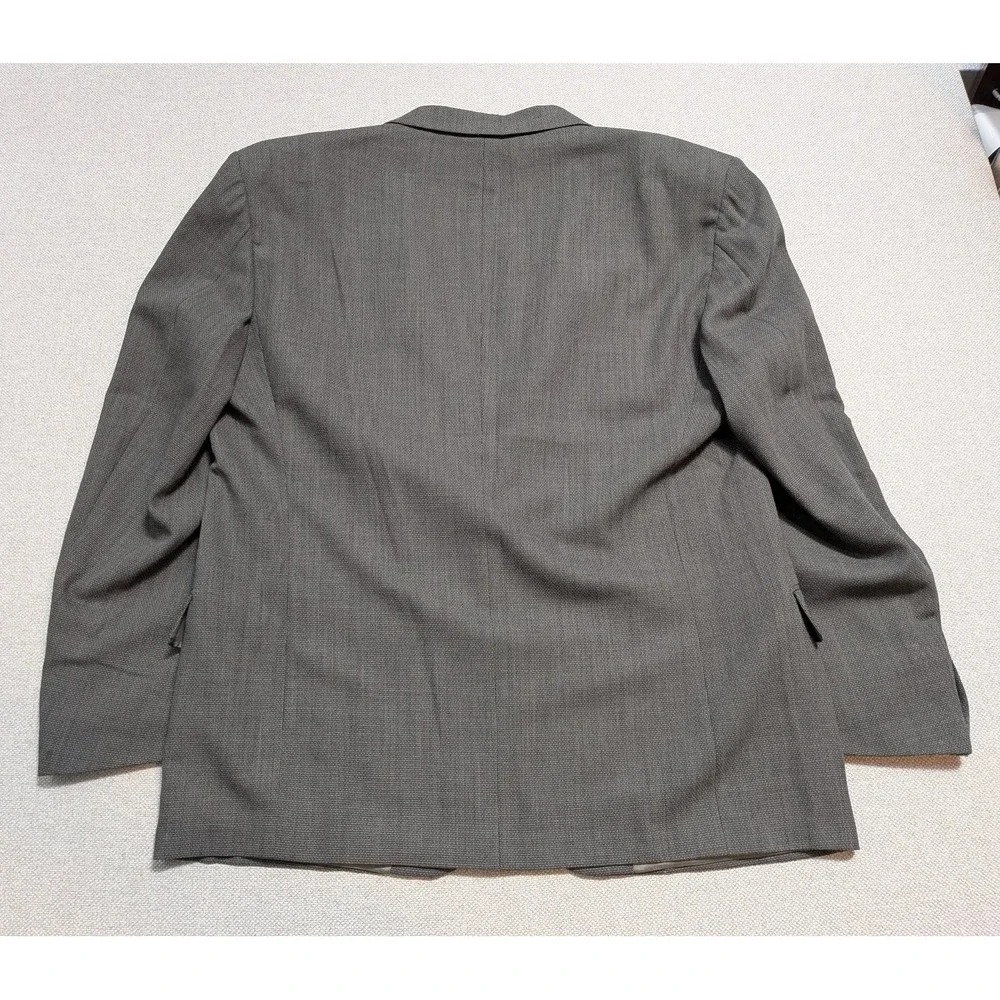 Profilo Men's 2 Piece Suit 44R Gray Wool Blazer Jacket Pants Formal